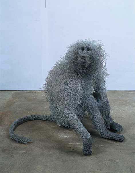 скульптура обезьяны